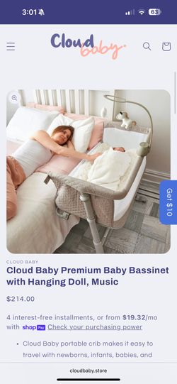 Cloud baby Bassinet