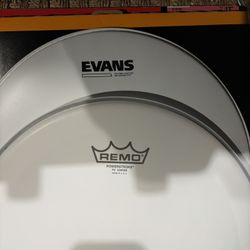 13 Drum Heads New Evan’s Remo 