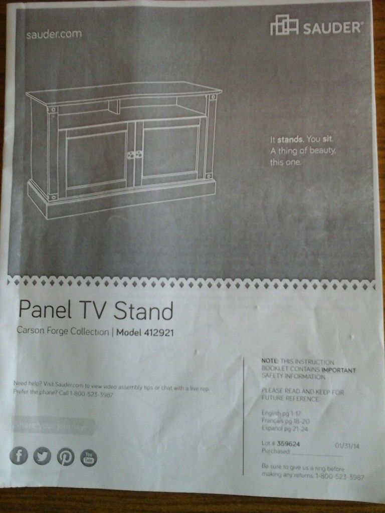 Panel TV Stand REDUCED!!!