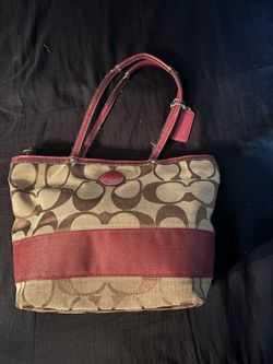 Red coach bag