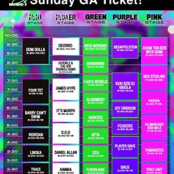 Buying Sunday GA Ticket! 
