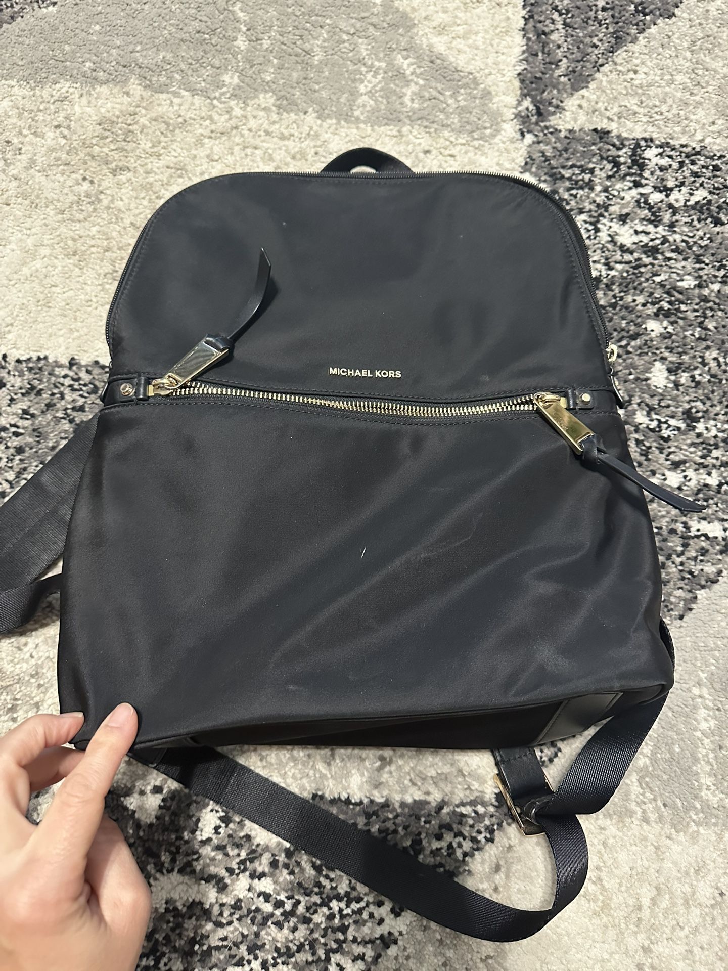 Black Michael Kors Backpack