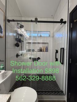 Ultra Clear Glass Sliding Shower Door
