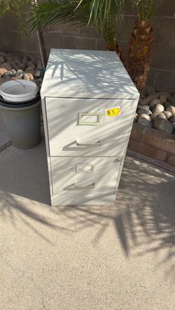 Metal filing cabinet