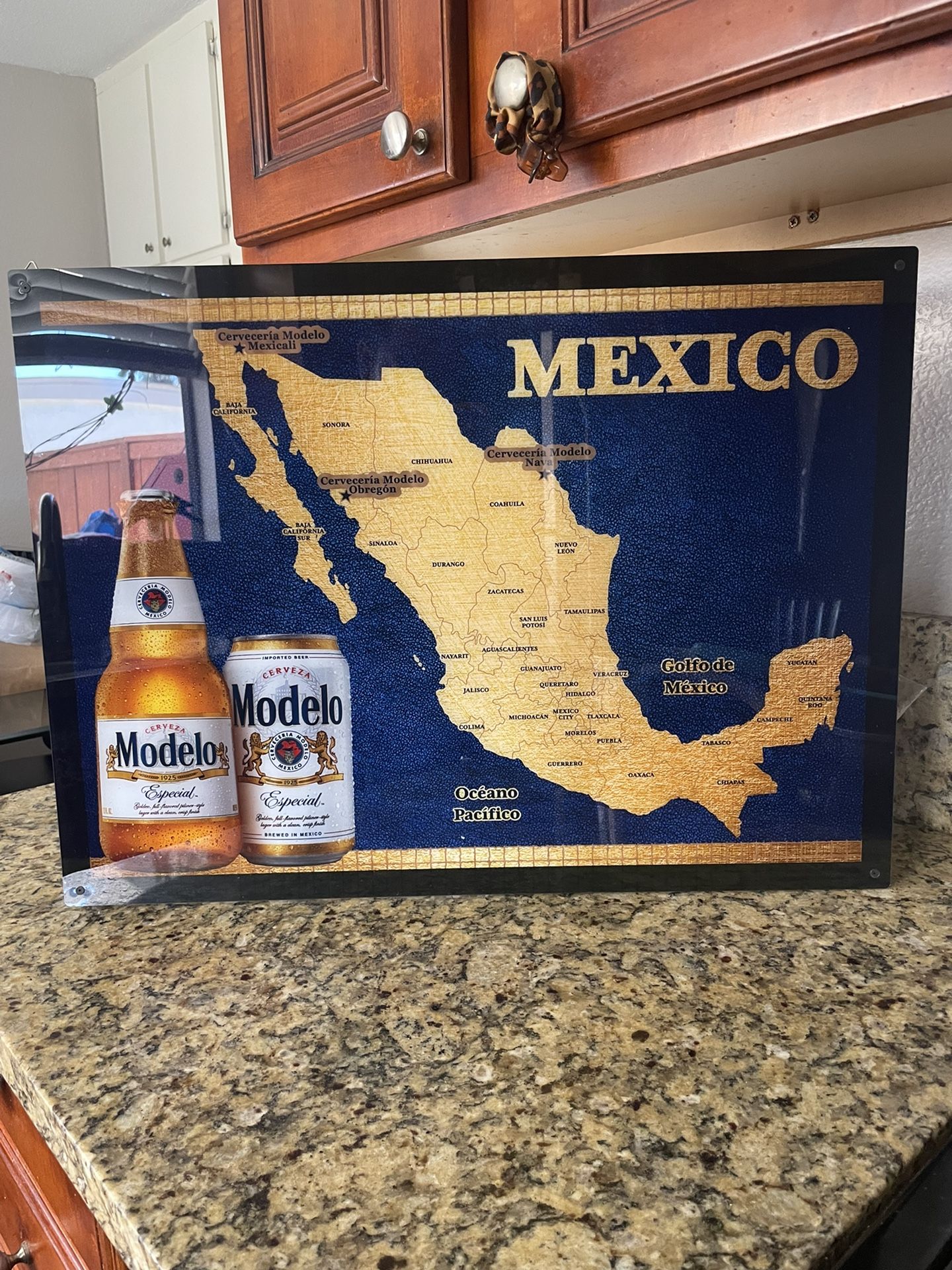 Mexico Map Modelo Led beer bar sign light