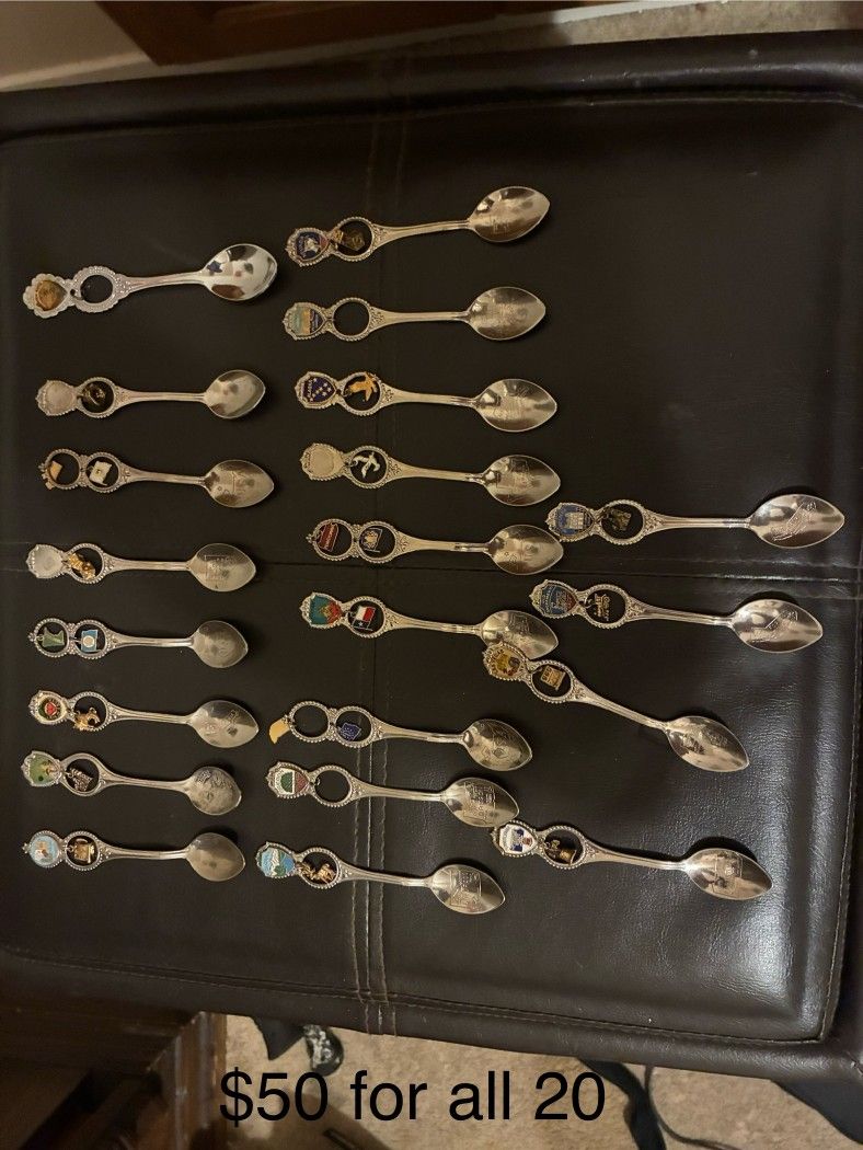 20 Sterling Sulver State Spoons