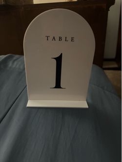 Table numbers