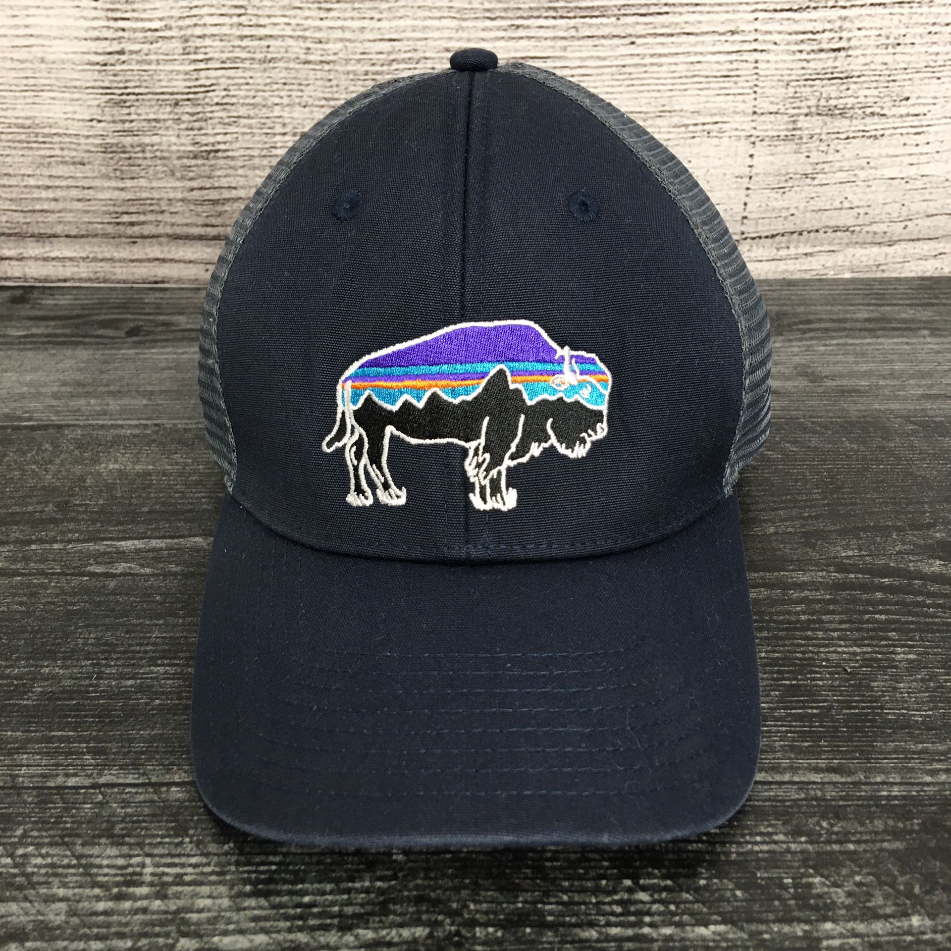 Navy Blue Patagonia Bison SnapBack Hat