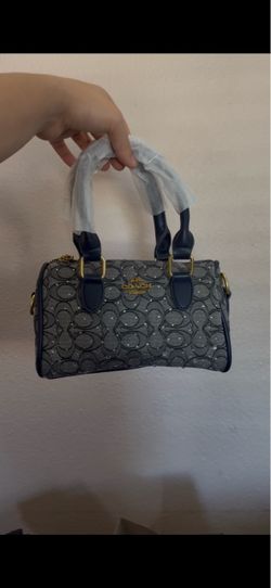 Coach Mini Rowan Signature Jacquard Satchel