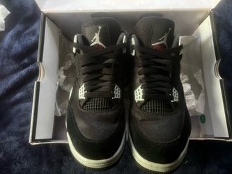 Jordan 4 black canvas 12M