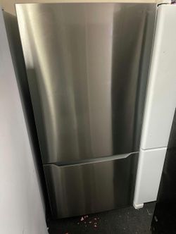 Insignia Bottom Freezer Stainless Steel Fridge