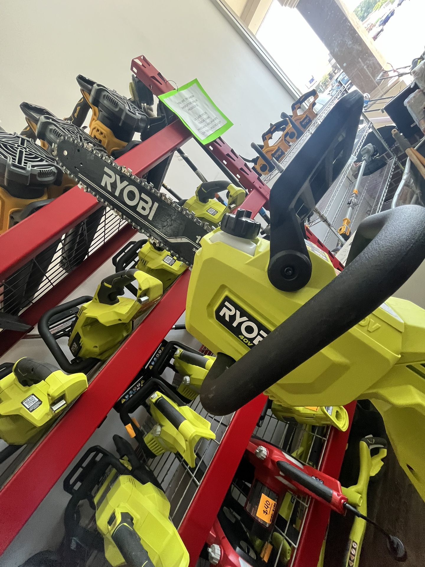 Ryobi HP 40V 14” Chainsaw Cordless Brushless