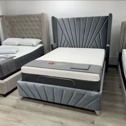 Carissa Gray Bed$10 Down Payment And Financing Available