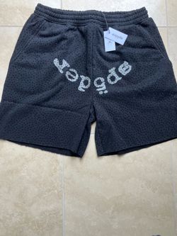 Spider rhinestone shorts