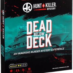  Hunt A Killer: Dead Below Deck, Solve a Murder on a Yacht, Mystery Box Game for True Crime Fans, Murder Mystery Game for Adults, Play True Detective 
