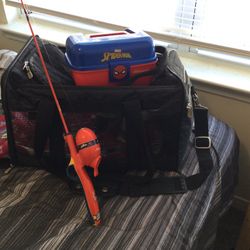 BoysSpider-Man Fishing Rod And Tackle Box 
