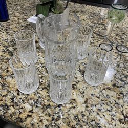 7pc Glass Pitcher Set