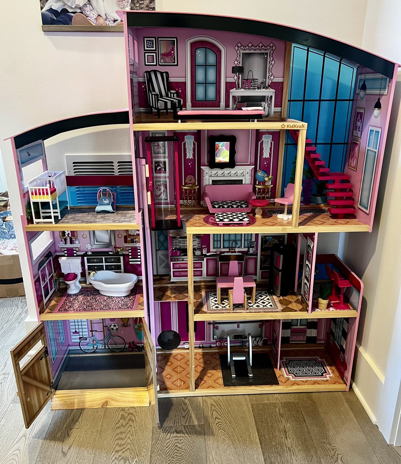 KidKraft Wooden Dollhouse Shimmer Mansion - GOOD shape - 50% off