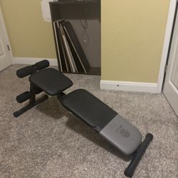 Gold's Gym XR 5.9 Adjustable Slant Workout Weight Bench