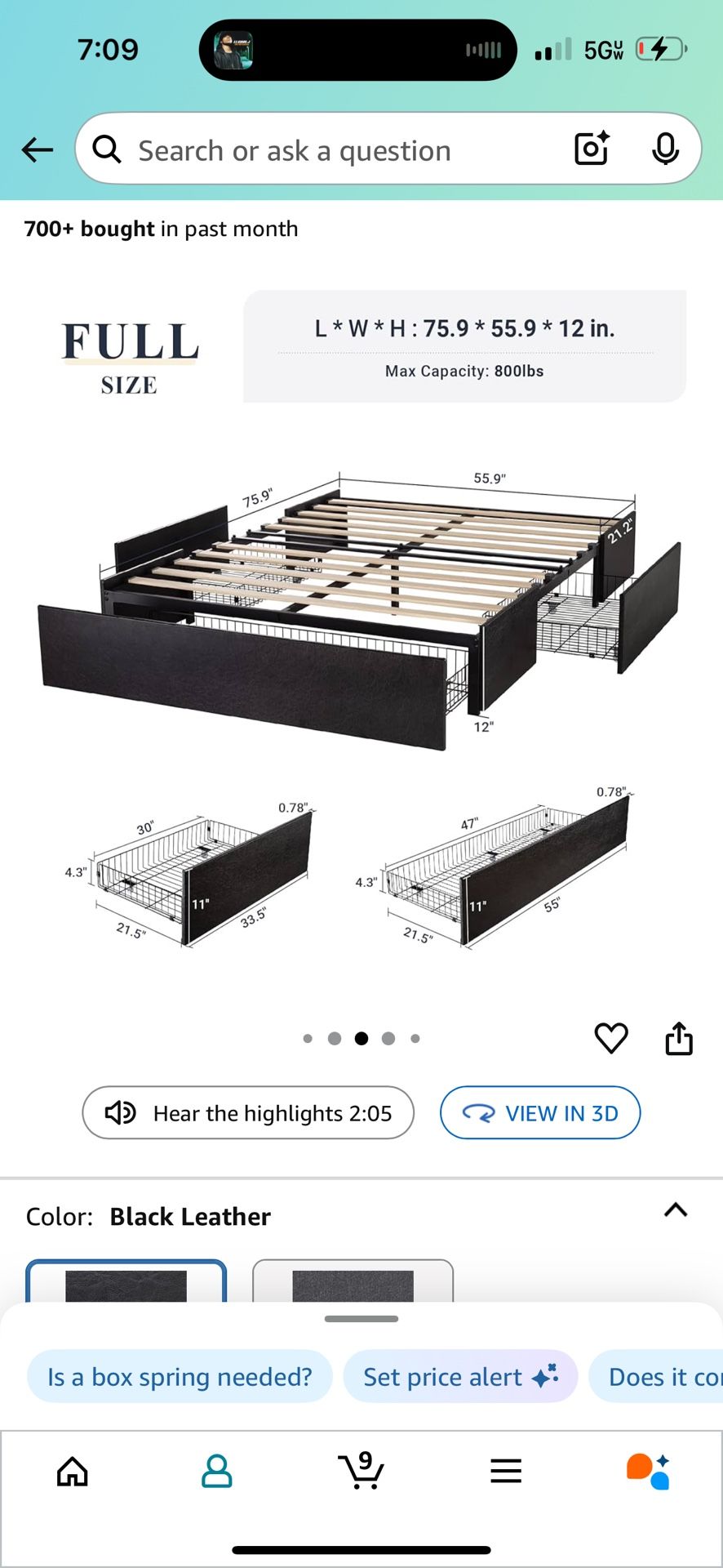 Full Bed Frame
