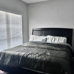 King size bed frame With Mattress