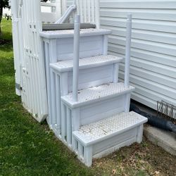 Free Swimming Pool Steps. Inside And Outside. 