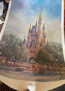 Walt Disney World 20 Magical Years Cinderellas Castle by HR Russell #751/1000