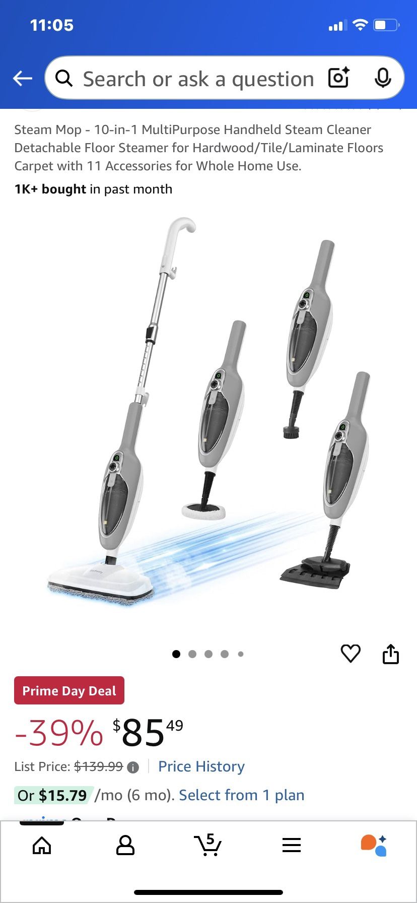 Steam Mop 10 in 1 Multi Purpose