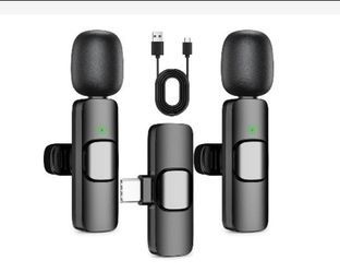 Wireless Lavalier Lapel Microphone for iPhone – Mini Bluetooth Mic with Reverb, Portable Clip-on Mic for Video Recording, Vlogging, Podcast, Interview
