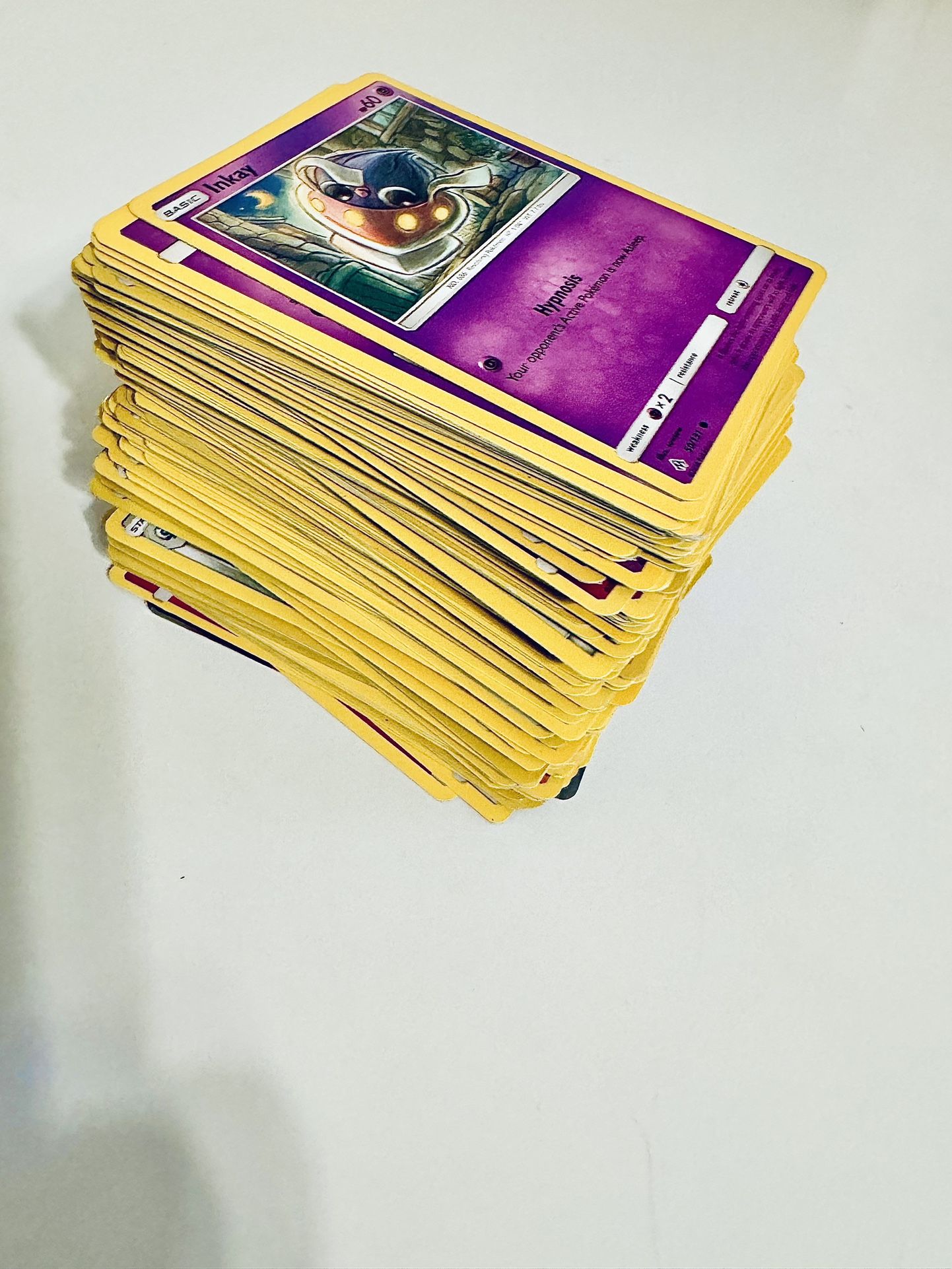 A Stack Of Random Pokémon Cards