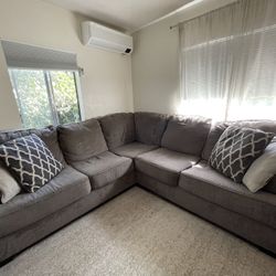 Gray L Couch