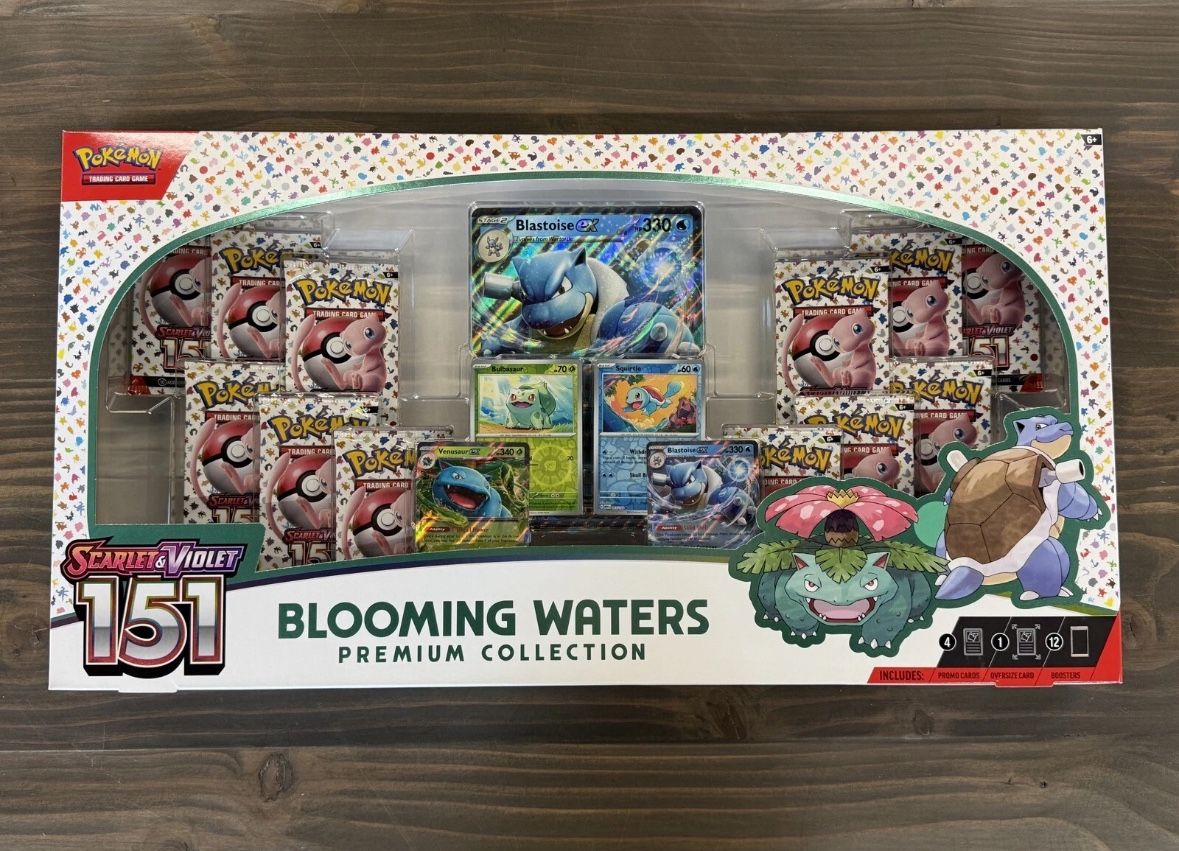 Pokemon 151 Blooming Waters Premium Collection Brand New Factory Sealed