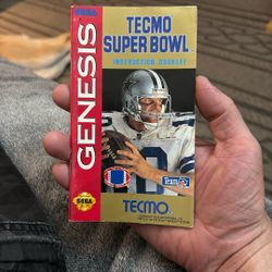 Sega Genesis Tecmo Super Bowl Manual Only 