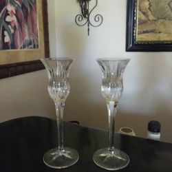Crystal candle holders