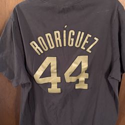 Nike Mens Seattle Mariners Julio Rodriquez Gold All Star Jersey Shirt 2XL Used