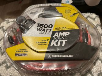 Scosche 1600W 2-Channel Amp Wiring Kit