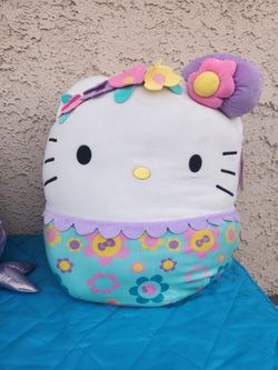 Squishmallows Hello Kitty Jumbo 23” Sanrio Flowers Plush Pillow Floral