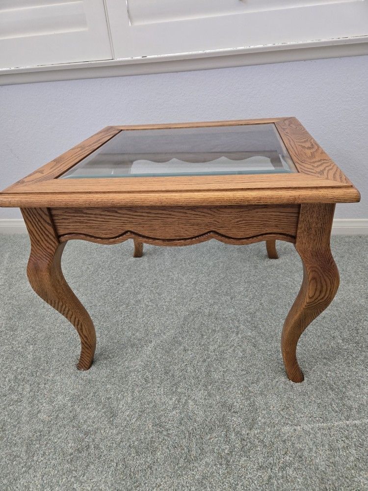 Oak End Table