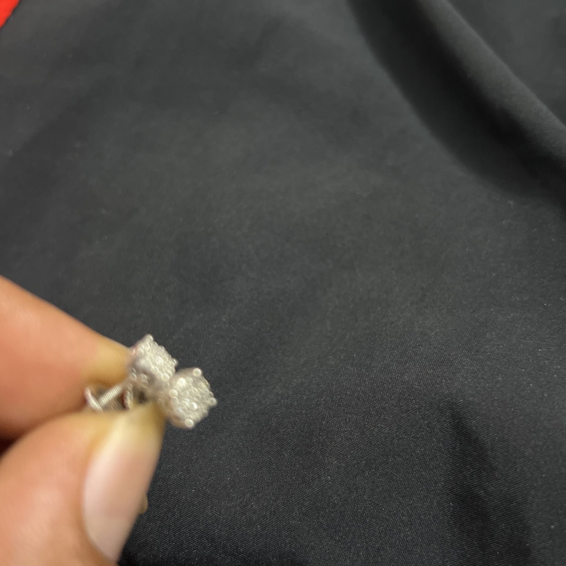 925 Silver Diamond Earrings