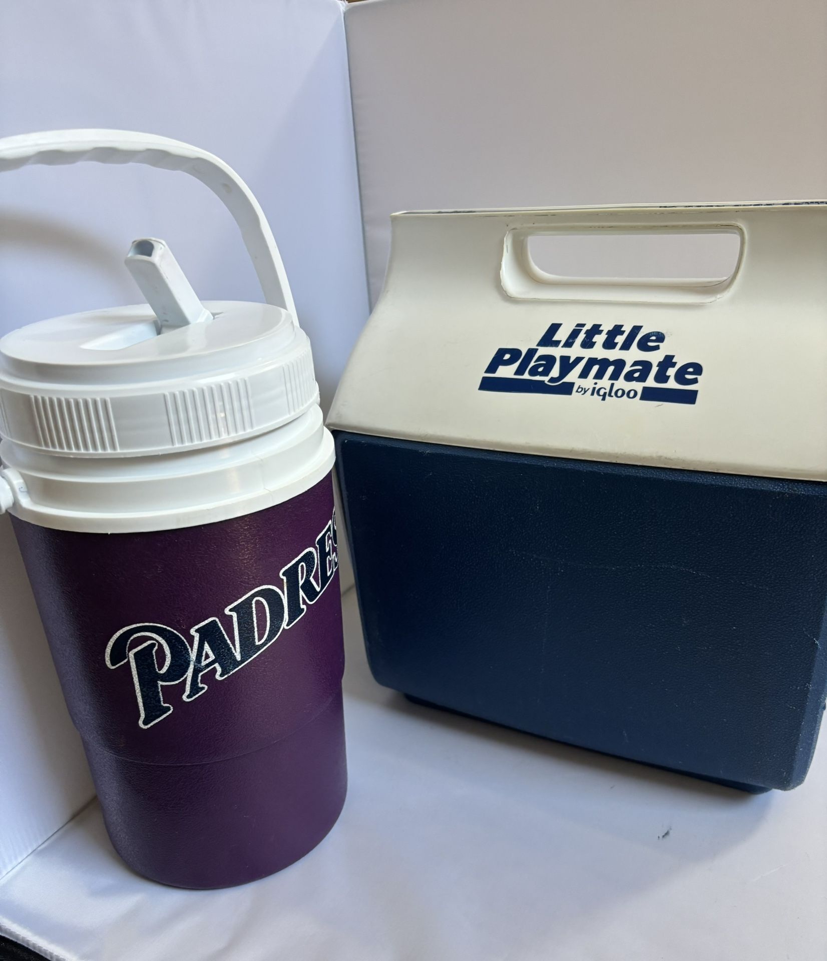 Igloo Little Playmate Cooler and Padres Insulated Water Jug