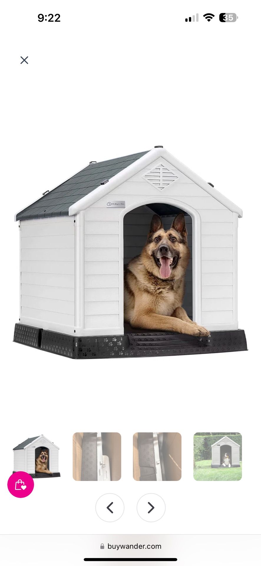 Portable dog house