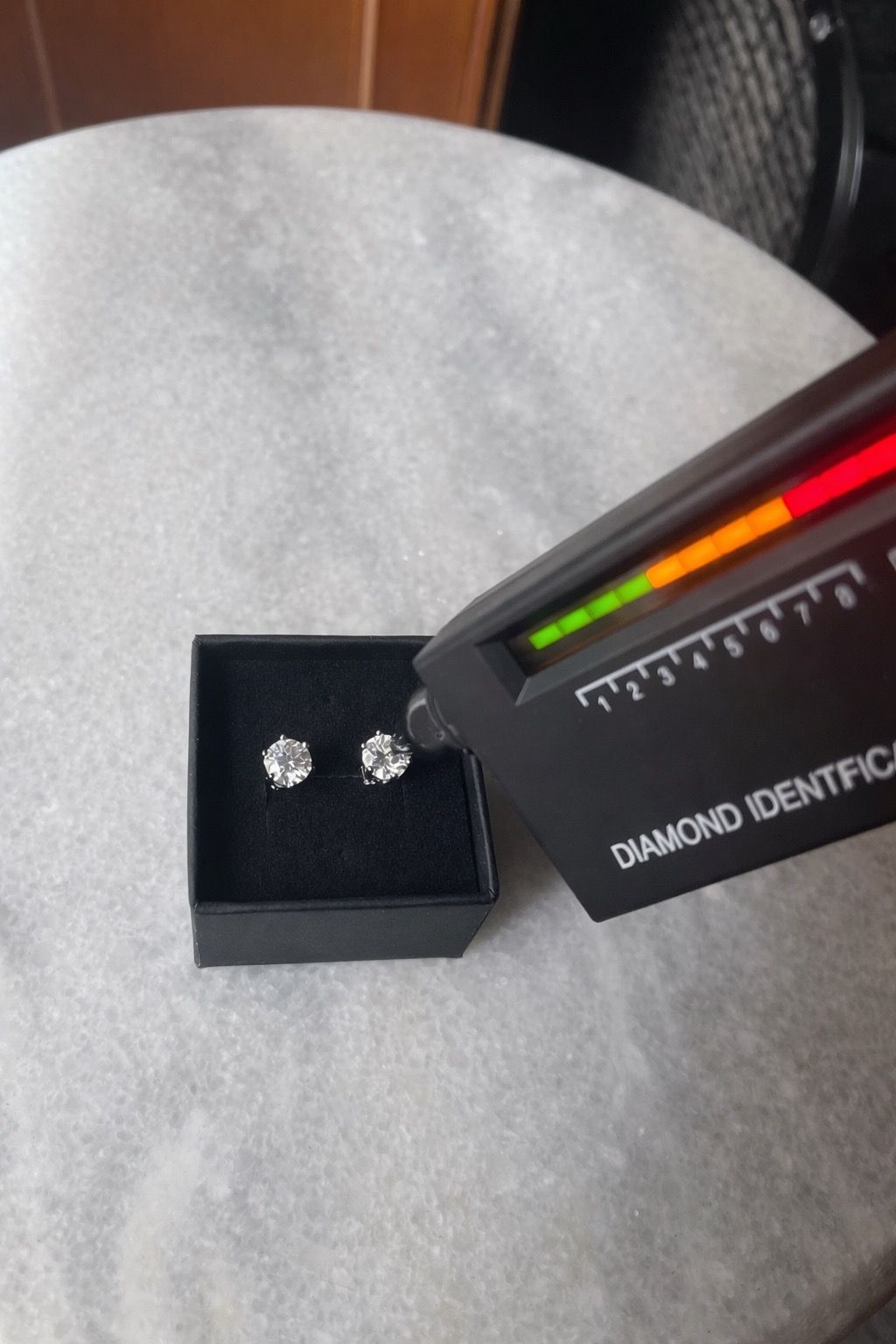 VVS1 Moissanite Earrings 1ct/6.5mm