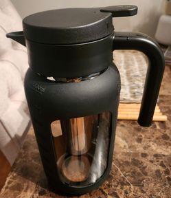 Black Clear Glass Bottle