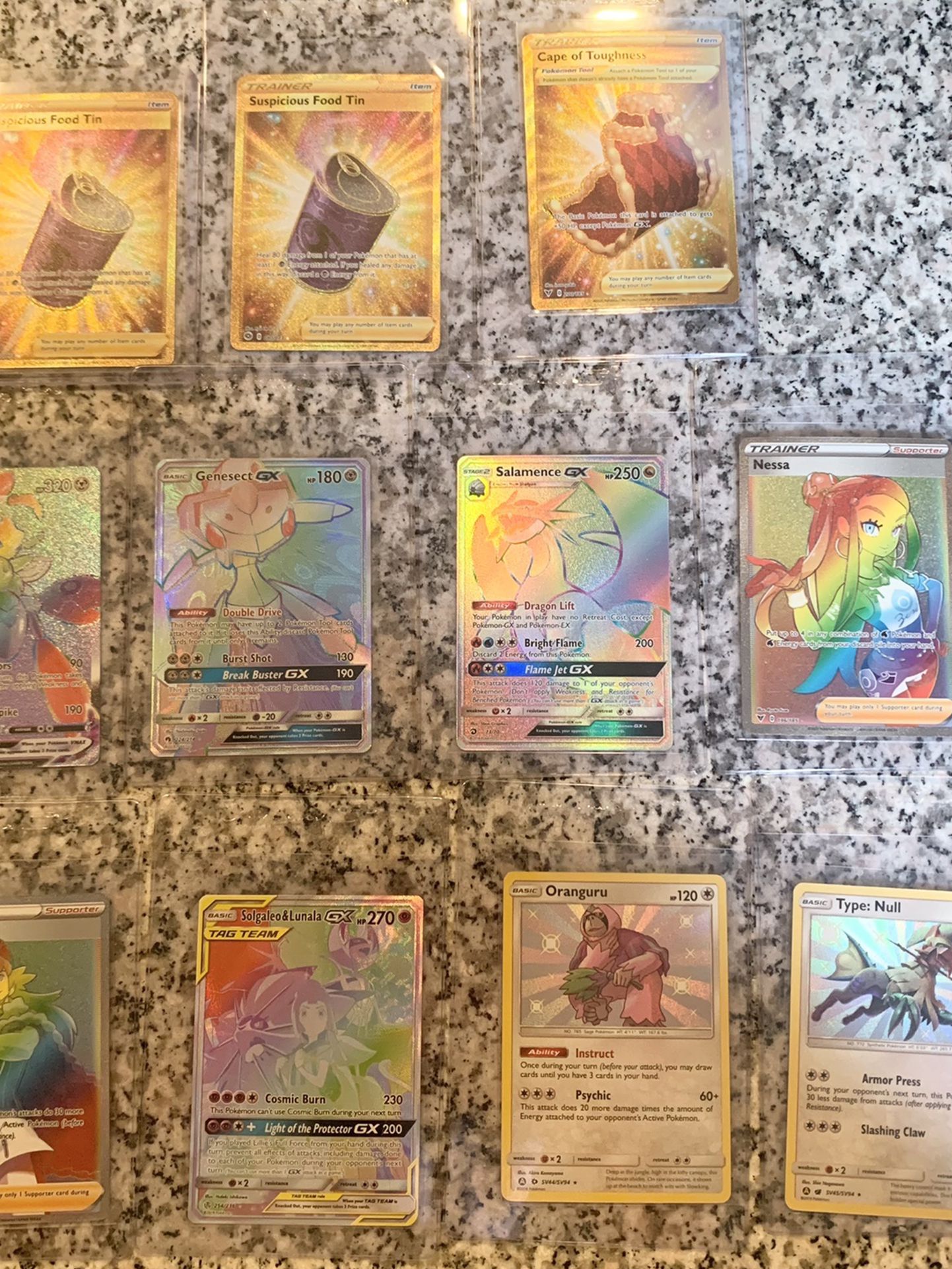 Recent Pokemon Rainbow / Gold Etc Cards