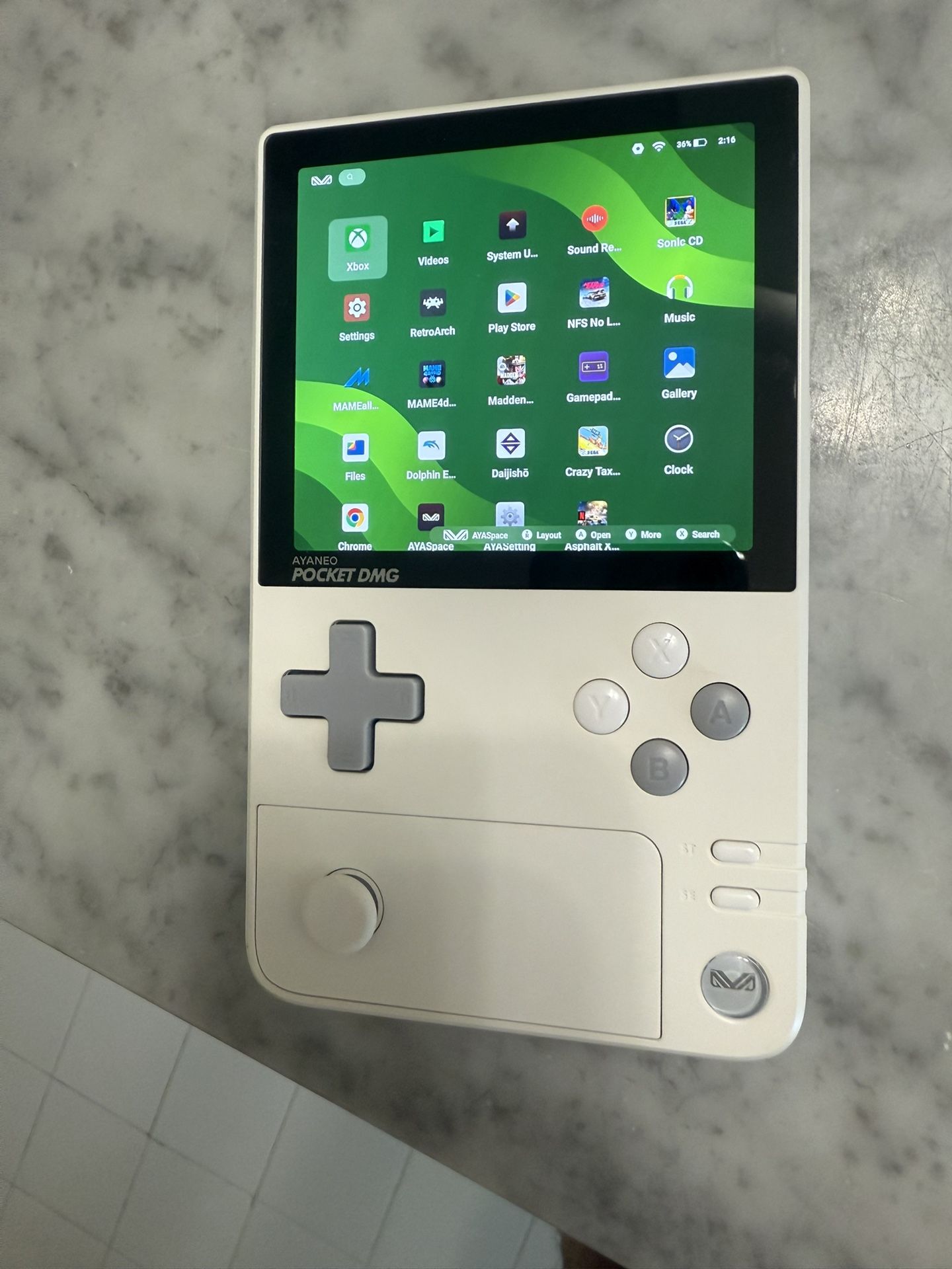 Ayaneo Pocket DMG Android Gaming Verticle Console - White