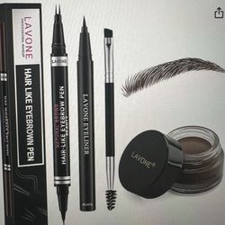 Eyebrow Makeup Kit Dark Brown 