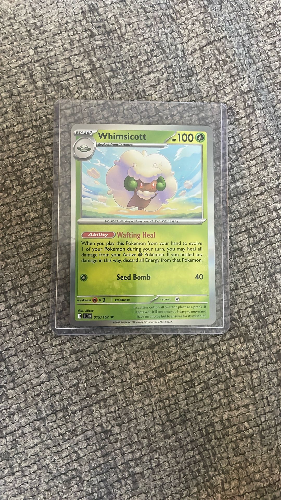 Whimsicott Masterball Pokémon Card