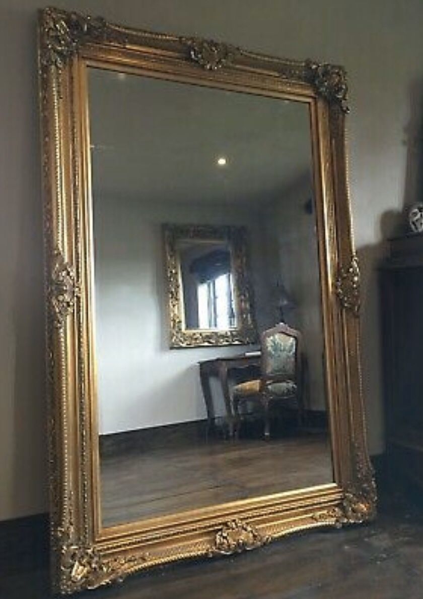 Gorgeous 7’x5’ antique style dress mirror