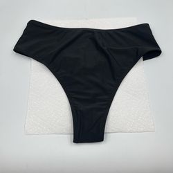 NEW Kepblom Bikini Bottom  Women’s Medium Black Thong Back