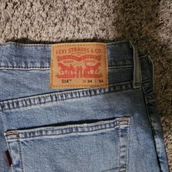 514 Levi's 34x34 Light Blue